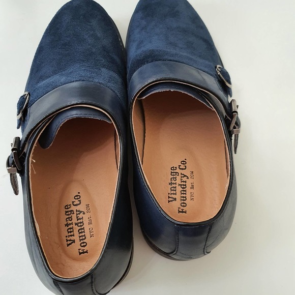 Vintage Foundry Co. Obsidian Monk Strap Suede Shoe main image 8